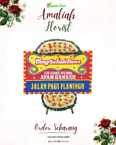 Bunga Papan Congratulation di Mentikan
